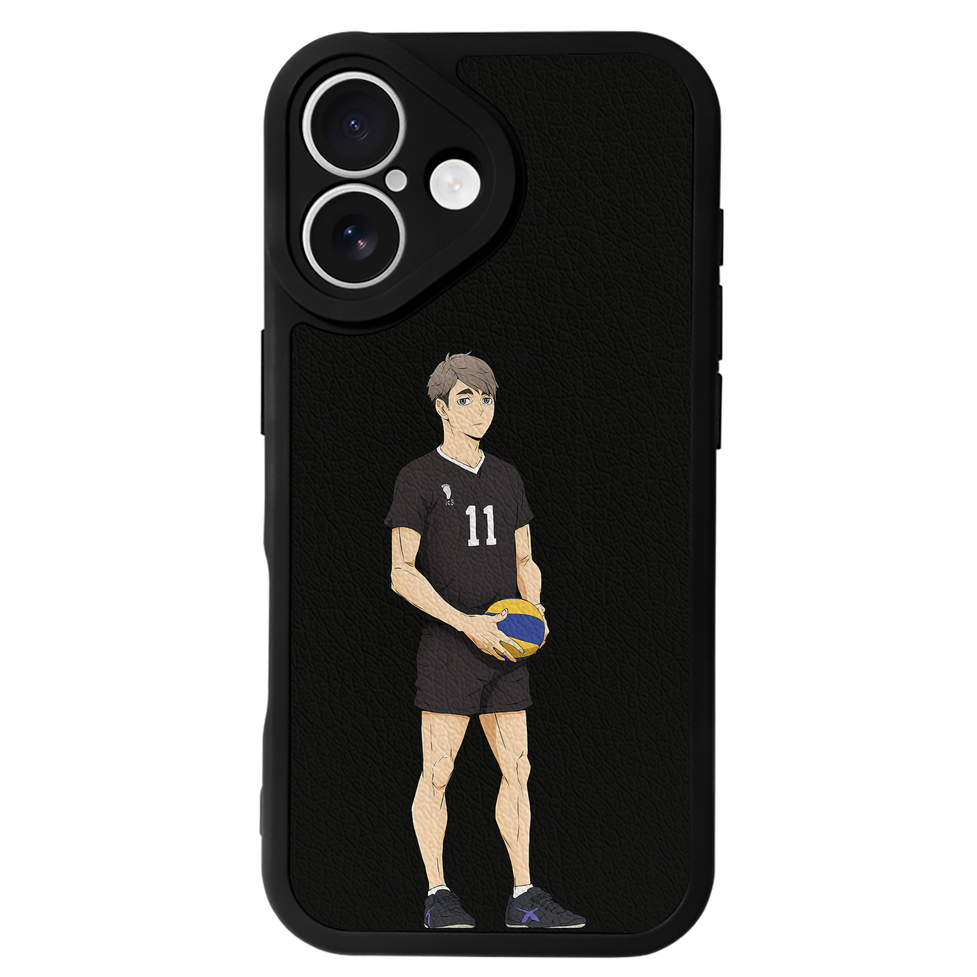 （画像用） ハイキュー!! Haikyu!! 【iPhone 16シリーズ対応】シリコンスマホケース（レザー調） 材質：シリコン